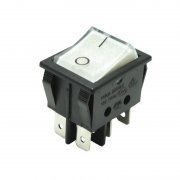 Double Pole Mini-Rocker Switches up to 16 (4) a 125/250VAC