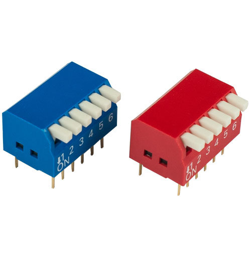 SGS 25mA/24V DC/UL94V-0 Micro Miniature DIP Switch (DE Series)