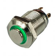 Aluminum Alloy, Brass or Stainless Steel Body Material Pushbutton Switch