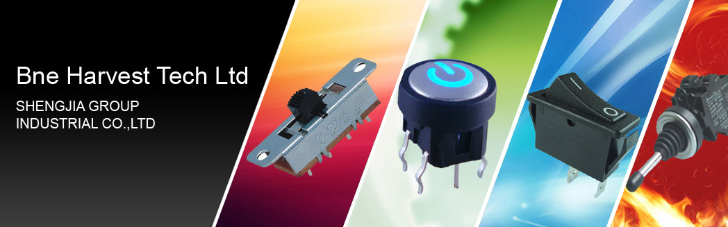 White Color Pushbutton Switch with Yellow LED